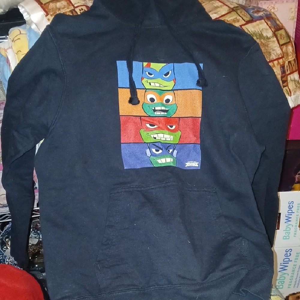 Nickelodeon Navy Blue Hoodie with Ninja Turtles Graphic
